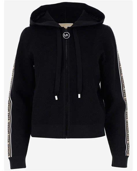 michael kors black hoodie logo|Michael Kors grey crewneck.